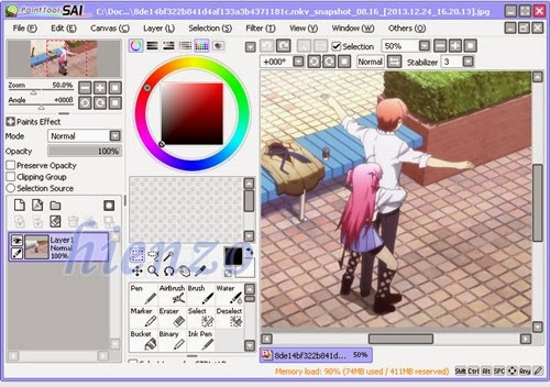 Paint Tool Sai: Software untuk Menggambar Anime | Hienzo.com